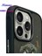 iPhone 16 Pro Uyumlu MagSafe Özellikli Gerçek Nakış İşlemeli Kurt Desenli Dazzling Kılıf 4