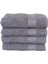 4 Lü El Yüz &#37;100 Pamuklu Havlu Seti Dry Antrasit 2