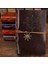 Deri Kapaklı Vintage Defter Vip Kalem Hediyeli Kraft Sayfa Günlük Not Ajanda Anı Hatıra Defteri 5