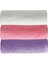 3 Lü Düz Renk El Yüz Havlu Seti &#37;100 Pamuklu 50X90 cm Mor-Pembe-Beyaz 1