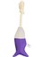Ipli Balık Su Geçirmez Kedi Oyuncağı Mor-A.gri Ø6cm, 24CM Drstr 1