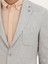 Erkek Açık Gri Slim Fit Yün Keten Karışımlı Ceket 50284564-VR001 7