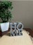Home Yazılı Dekoratif Biblo ve Masaüstü Dekor Gri 15 cm x 15 cm Boyut 2