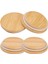 Doğal bambu kavanoz kapağı, 7,5 cm iç çap, 9 cm dış çap, 500-999 ml, beyaz renk 1