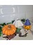 3'lü Balkabağı Dekor,halloween,cadılar Bayramı,elyapımı, Dekoratif Obje,biblo Süs Eşyası Hediyelik 1