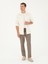Erkek Ekru Regular Fit Keten Karışımlı Cepli Ceket Gömlek 50285343-VR019 5