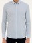 Erkek Mavi Slim fit Pamuk Karışımlı Çizgili Gömlek 50284424-VR036 6