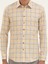 Erkek Sarı Slim Fit Pamuk Ekose Gömlek 50284422-VR044 6