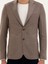 Erkek Açık Kahverengi Slim Fit Kaşmir Ceket 50284775-VR002 6