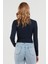 Basic Bisiklet Yaka Uzun Kollu Crop Body 3