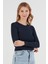 Basic Bisiklet Yaka Uzun Kollu Crop Body 4