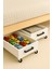 Tekerlekli Baza Altı Organizer Kutusu – 1 Adet -Beyaz Mdf, Metal Kulp, 59X35X12 cm 5