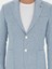 Erkek Açık Mavi Slim Fit Keten Karışımlı Ceket 50284659-VR003 6