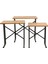 Metal Ayaklı Eco x Zigon Sehpa - Atlantik Çam - 54X35X53 cm 6