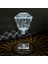 Rose Diamond Şarjlı Kristal LED Masa Lambası - Şeffaf - 28,5 cm 6