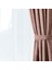 Soft Devon Fon Perde - Kahverengi - 140X270 cm 2