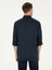 Erkek Lacivert Regular Fit %100 Keten Gömlek 50284823-VR033 5