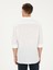 Erkek Beyaz Regular Fit %100 Keten Gömlek 50284823-VR013 6