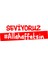 Seviyoruz Allah Affetsin Araba Sticker 17X17 cm Kırmızı 1