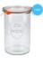 Şeffaf 1050 ml cam kavanoz, 2'li set, hijyenik ve şık tasarım 1