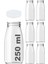 250 ml şeffaf içecek şişesi, 6'lı set, kapaklı, cam ve plastik seçenekli 1