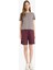 Coool Esnek Belli Cepli Bordo Bermuda Şort F5188AX25SM 3
