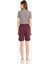 Coool Esnek Belli Cepli Bordo Bermuda Şort F5188AX25SM 5