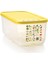Yüksek Kapasiteli Sarı Gıda Saklama Kabı, 6.1 Lt, Sağlam ve Şık Tasarım 2