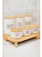 Bambu Standlı Beyaz Cam Kavanoz Seti, 7-12 Parça, 3,3 L, Çay, Kahve, Şeker, Baharatlar için 1