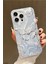 Apple iPhone 16 Pro Max Kılıf Parlak Hologramlı Kelebek Desenli Darbe Emici Kamera Korumalı Silikon 2
