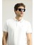 Polo Yaka Slim Fit Dar Kesim Nakışlı Süprem Pamuklu Tişört 2