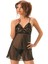 Siyah Dantelli Şifon Gecelik - 605 - Beden S/m Drstr 1