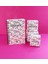 Kırmızı Sakura 3'lü Mini Hediye Kutusu ve Dot Defter, Doodle Book Set 1