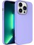 iPhone 14 Pro Max Kılıf Lansman Içi Kadife Mara Silikon Kılıf-Lila 1