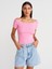 31922 Kısa Kollu T-Shirt-Pembe 1