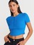 31647 Düğme Detaylı Crop Top-Saks 1