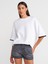 31894 Çift Görünümlü Oversize T-Shirt-Beyaz 1