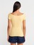31922 Kısa Kollu T-Shirt-Sarı 2