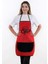 Kırmızı Mikrofiber Mutfak Önlüğü, Cepli, Su ve Sıvı Geçirmez, Şık ve Kullanışlı 50x70 1