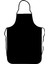Siyah askılı lamineli bulaşık önlüğü, şık ve pratik koruma, 70x120cm 1