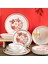 Danish Altın Yaldızlı Stoneware Yemek Takımı 27 Parça 6 Kişilik Yemek Seti 2