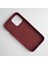 Apple iPhone 13 Pro 6.1 İle Uyumlu Logosuz Lansman Içi Kadife Silikon Kılıf Bordo 2