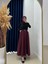 Erna Kemerli Poplin ETEK-BN4362 Bordo 1