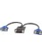 DVI To VGA Y Çoğaltıcı Çoklayıcı Switch Splitter Kablosu 4