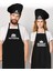 Şık 2'li siyah mutfak önlüğü ve aşçı şapkası takımı, kullanışlı ve stil sahibi 1