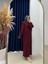 Yelelle Bürümcük ELBISE-SA25182 Bordo 1