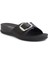 2189-OLIVA-8 Anatomik Tabanlı Ayarlanabilir Tokalı Kadın Günlük Terlik - NKT02189-SIYAH-40 2