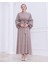 Irem Kolları Piliseli Yakma ELBISE-PA9548 Taş 1