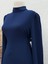 Ebru Bağcıklı Krep ELBISE-PA9598 Lacivert 3