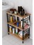 3raflı Telli Çevir Kur Çok Amaçlı Banyo Rafı Dolabı Metal Gövdeli Organizer Düzenleyici Saklama Rafı 1